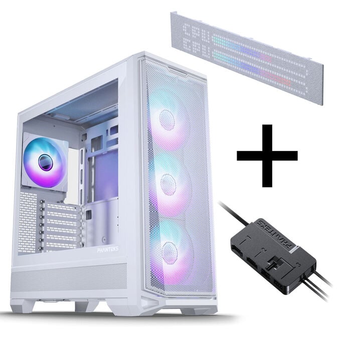 PHANTEKS Eclipse G400A PC-Geh&auml;use Bundle + Matrix LED + Nexlinq V2 Controller - wei&szlig; image number 0