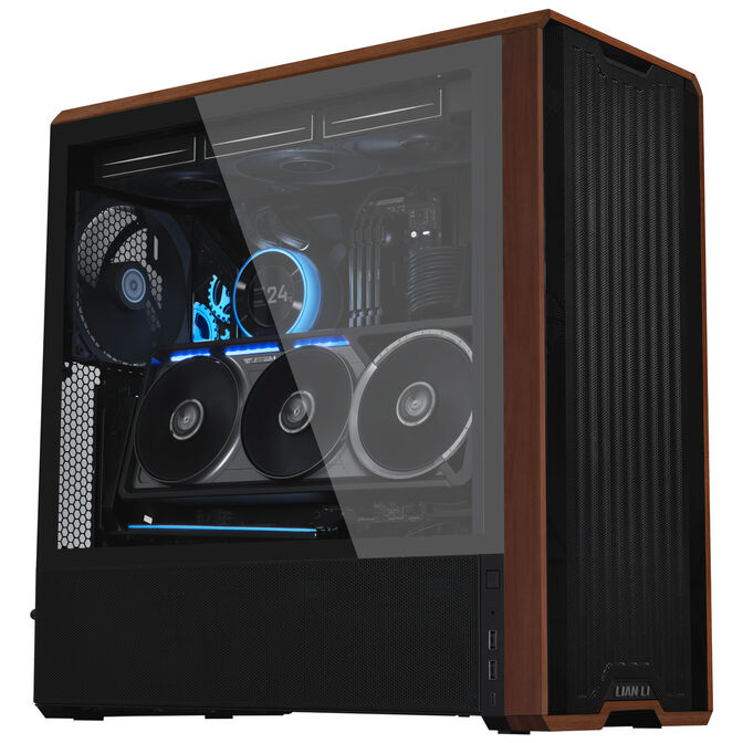 Lian Li Multi-Directional 4 Slots Vertikales GPU-Bracket v3, mit PCIe 5.0-Riser-Kabel - schwarz image number 6