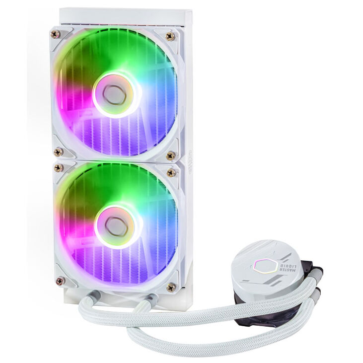 Cooler Master MasterLiquid 240L Core ARGB AiO Wasserkühlung - weiß image number 3