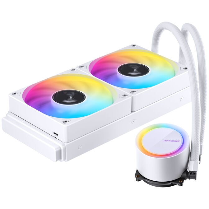 Jonsbo TG-240 AiO Wasserk&uuml;hlung, ARGB - 240mm, wei&szlig; image number 4
