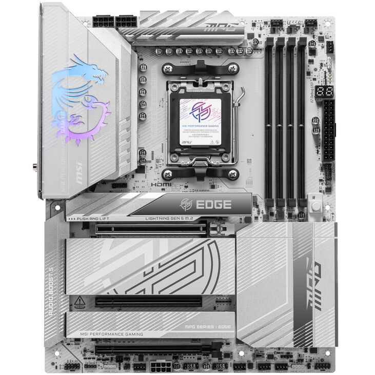 MSI MPG X870E Edge TI WiFi Mainboard, Sockel AM5, AMD X870E, ATX, DDR5 image number 2
