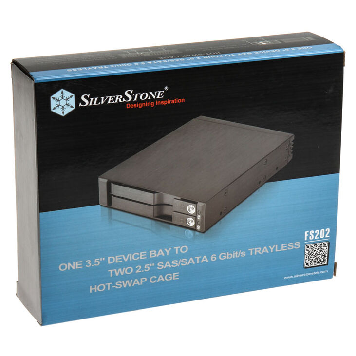 SilverStone SST-FS202B 3.5-inch hot-swap for 2x 2.5-inch HDD/SSD image number 3