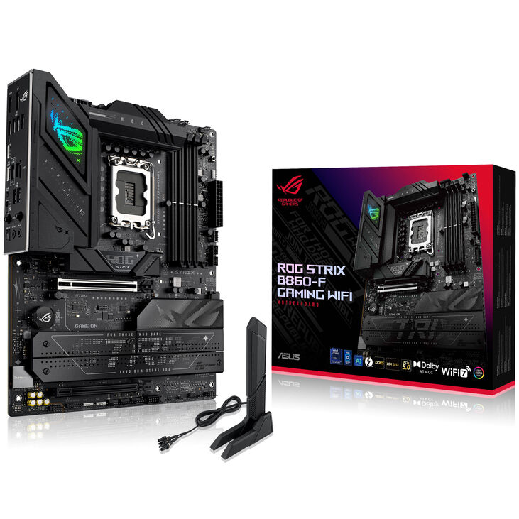 ASUS ROG Strix B860-F Gaming WiFi Motherboard, Socket LGA 1851, Intel B860, ATX, DDR5 image number 0