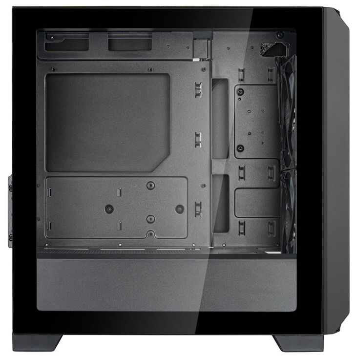 SilverStone FARA 312 Micro-ATX Case, Tempered Glass - black image number 4