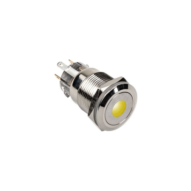 DimasTech Vandalism switch/button 19mm, Silverline Dot - RGB image number 0
