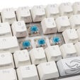 Ducky One 2 Pro Mini White Edition Gaming Keyboard, RGB LED - Cherry Blue image number null