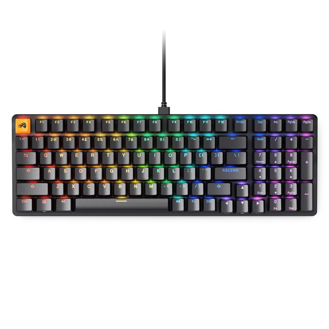 Glorious GMMK 2 Full-Size Tastatur - Fox Switches, US-Layout, schwarz image number 1