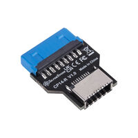 SilverStone CP14-R internal USB 3.0 to internal USB 3.1 Type C front panel adapter