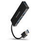 AXAGON HUE-G1A Superspeed USB-C Slim Hub, 4x USB 3.0 - 15cm, schwarz