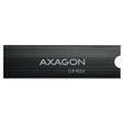 AXAGON CLR-M2L6 passive M.2 SSD heatsink - 2280, 6 mm height, aluminium, black image number null