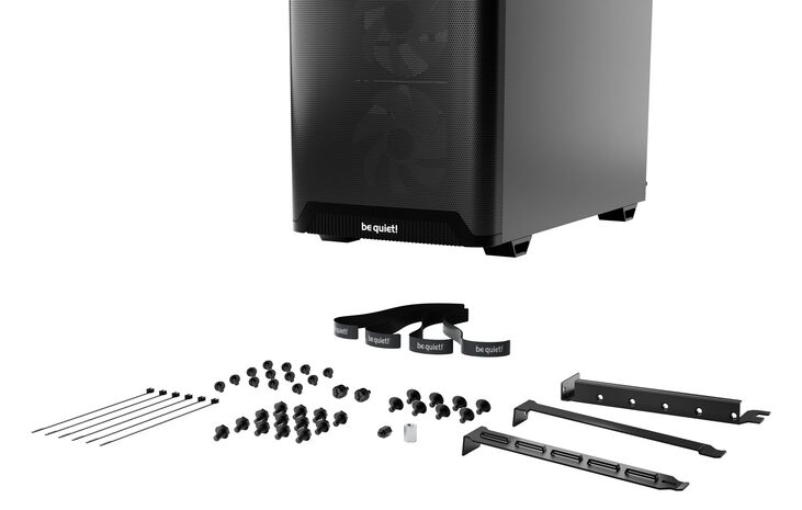 be quiet! Pure Base 501 LX PC-Gehäuse, Midi-Tower, ATX, Tempered Glass - schwarz image number 7