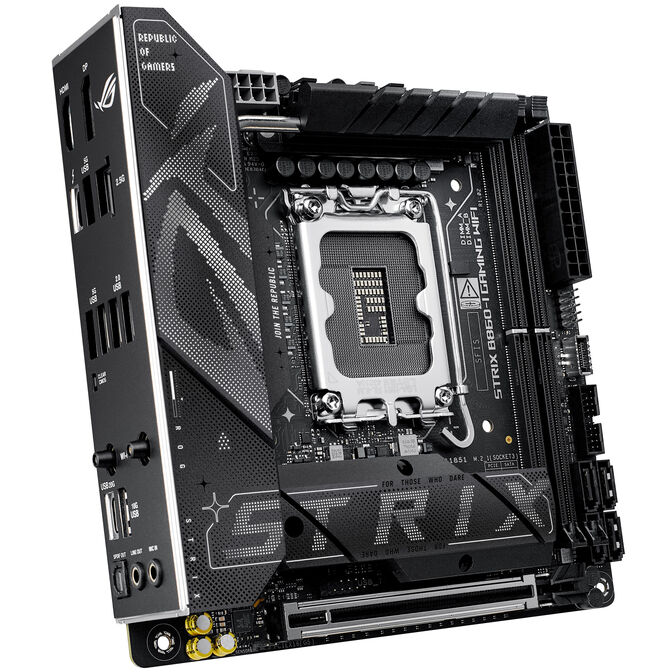ASUS ROG Strix B860-I Gaming WiFi Mainboard, Sockel LGA 1851, Intel B860, Mini-ITX, DDR5 image number 6