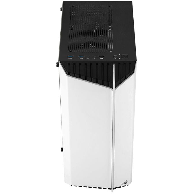 Aerocool Bionic v1 Midi-Tower, RGB, Tempered Glass - schwarz/wei&szlig; image number 3