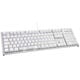 Ducky One 2 White Edition PBT Gaming Keyboard, MX-Speed-Silver, white LED - white