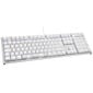 Ducky One 2 White Edition PBT Gaming Keyboard, MX-Speed-Silver, white LED - white
