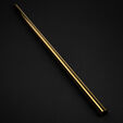 Bitspower None Chamfer Brass Hard Tubing 14mm AD, 500mm - gold image number null