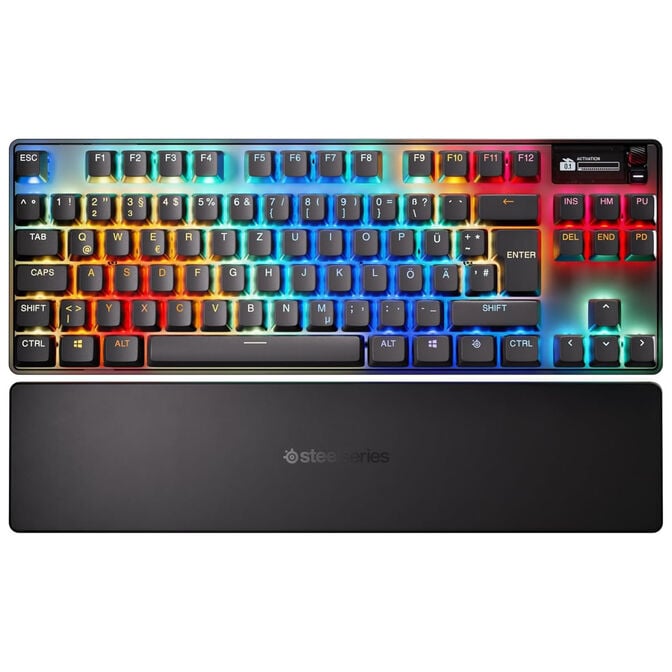 SteelSeries Apex Pro TKL Gen 3 Wireless Gaming Keyboard, TKL Keyboard (80%), OLED Display, OmniPoint 3.0 Switches, RGB &ndash; ISO (DE) image number 1