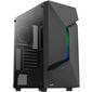 Aerocool Scape-G-BK-v1 Mid Tower, Tempered Glass - Black