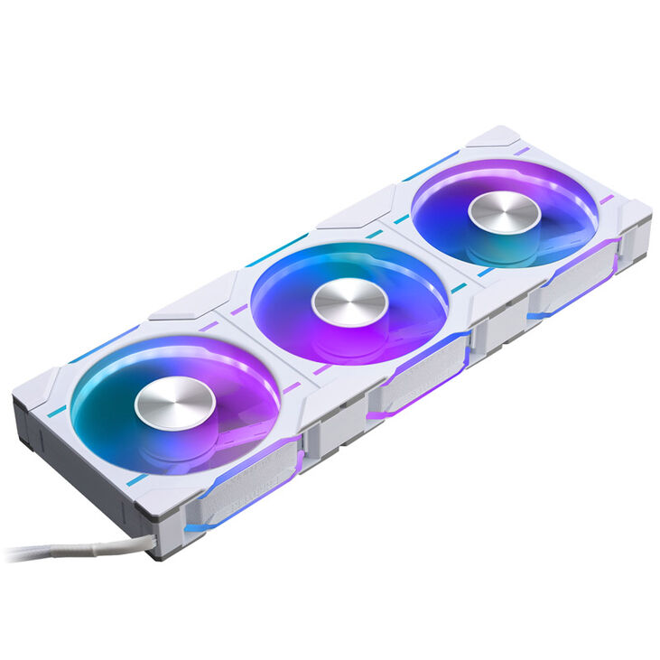PHANTEKS D30 PWM Reverse Airflow D-RGB fan, Triple Pack - 120mm, white image number 0