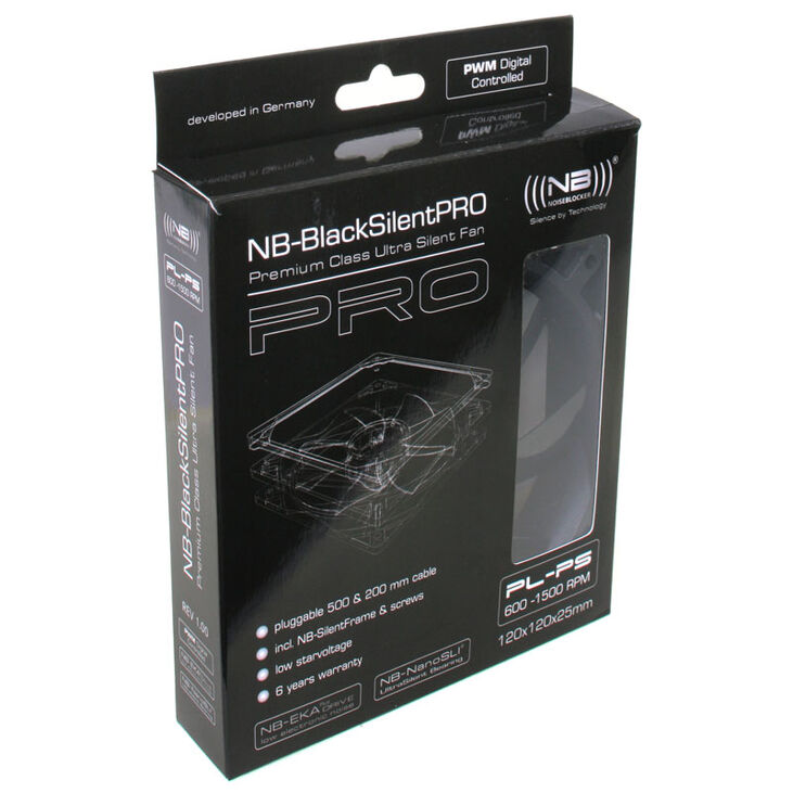 Noiseblocker BlackSilent Pro Fan PLPS - 120mm PWM, 3 pieces image number 4