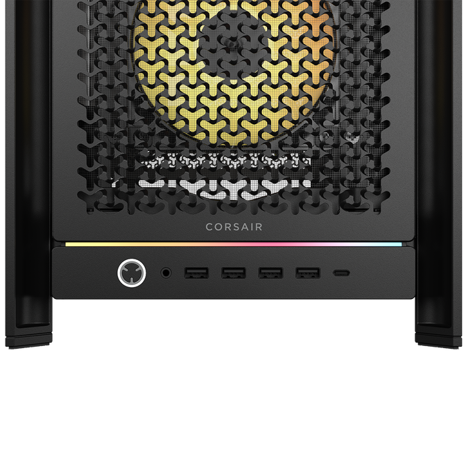 Corsair Frame 5000D RS ARGB PC Case, Mid-Tower, E-ATX, RGB, Tempered Glass - Black image number 2