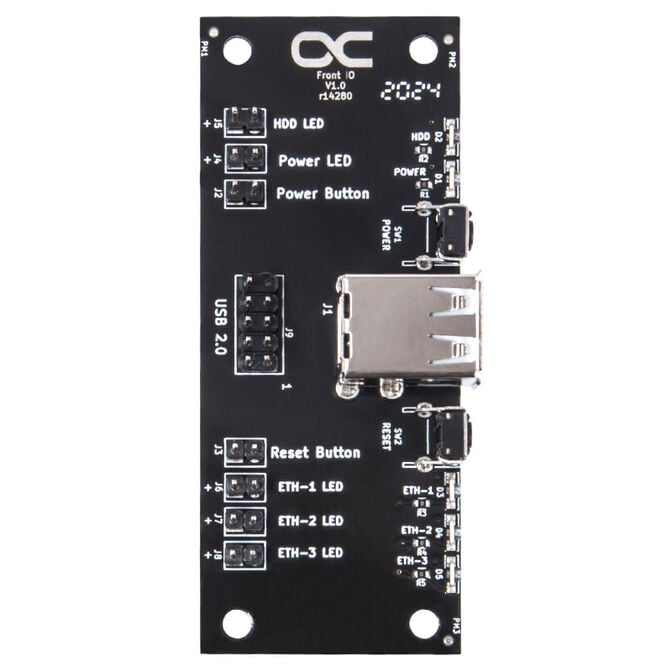 Alphacool Front I/O-Panel mit USB 2.0 und Kabelsatz f&uuml;r Servergeh&auml;use image number 4