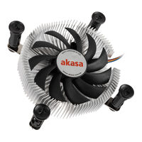 Akasa AK-CC6601EP01 Low Profile CPU Cooler - Socket LGA 1700, 26.9mm high