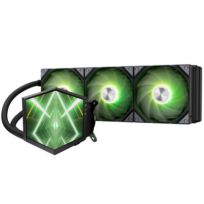 TRYX STAGE ARGB 360 AiO-Wasserkühlung, Dual-IPS-Display - 360mm, schwarz