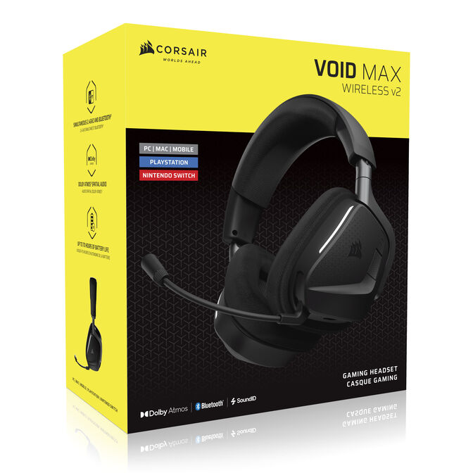 Corsair Gaming Void Max v2 Wireless Gaming Headset - Carbon image number 12