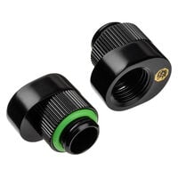 Bitspower Verl&auml;ngerung Offset - schwarz, 2er-Pack