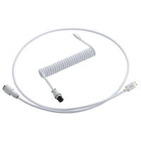 CableMod PRO Coiled Keyboard Cable USB-C zu USB Typ A, Glacier White - 150cm