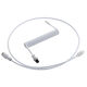 CableMod PRO Coiled Keyboard Cable USB-C zu USB Typ A, Glacier White - 150cm