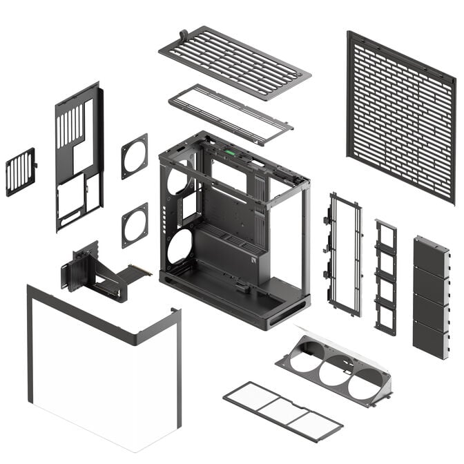 HAVN HS 420 VGPU PC Case + PHANTEKS Glacier One 420D30 X2 DRGB AiO Water Cooling - 420mm, black image number 8