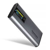 AXAGON EEM2-SD2 Externes M.2/SATA Geh&auml;use mit Display - grau