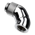 Alphacool Eiszapfen Winkeladapter 45 Grad doppel drehbar G1/4 AG auf G1/4 IG - chrome image number null