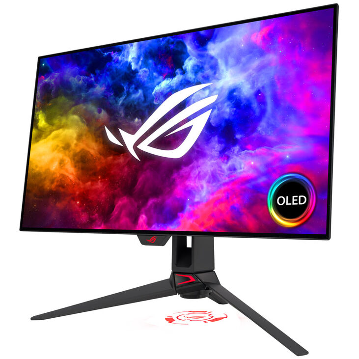 ASUS ROG Swift OLED PG27AQDM, 26.5 inch Gaming Monitor, 240 Hz, OLED, G-SYNC Compatible image number 3
