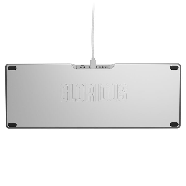 Glorious GMMK 3 Pro 65% Custom Gaming Keyboard - Pre-Built, ANSI (US), Fox Switches, Silver image number 5
