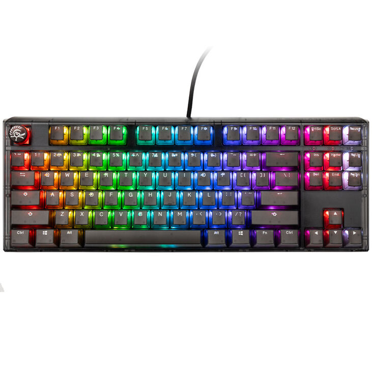 Ducky One 3 Aura Black TKL Gaming Keyboard, RGB LED - MX-Speed-Silver (US) image number 1