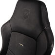 noblechairs HERO Real Leather Gaming Chair - Black/Black image number null