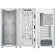 Corsair 3200D RS PC Case, Mid Tower, ATX, Tempered Glass - White image number null