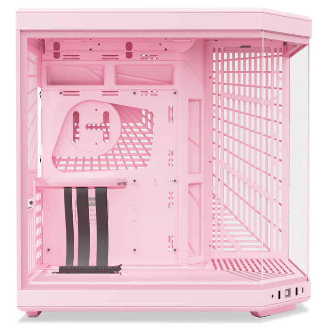 Hyte Y70 PC Case, Mid Tower, Tempered Glass - Strawberry Milk image number 4