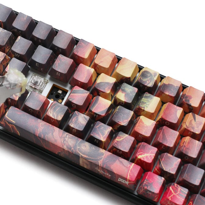 Ducky x Doom One 3 SF Gaming Keyboard, RGB LED - MX-Speed-Silver image number 7