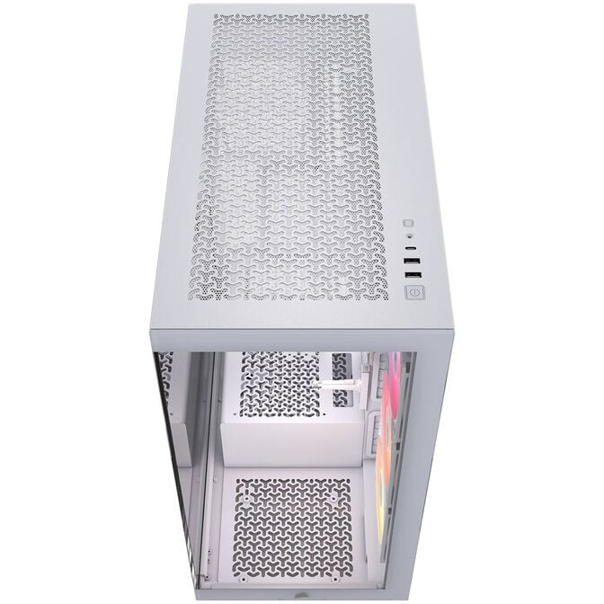 Corsair 3500X RS-R PC Case, Mid-Tower, E-ATX, RGB, Tempered Glass - white image number 3