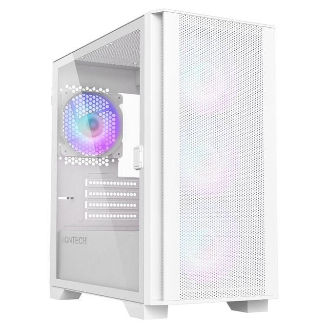 Montech AIR 100 ARGB, Micro-ATX, Tempered Glass - white image number 0