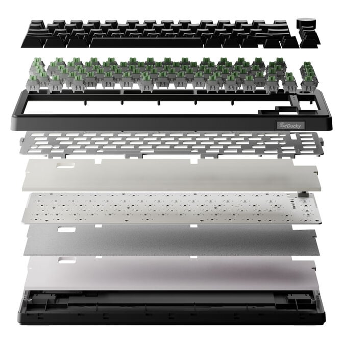Ducky OK-HE-75 Gaming-Tastatur, Hall Effect, Haimu HE Switches, DE-Layout - schwarz image number 6
