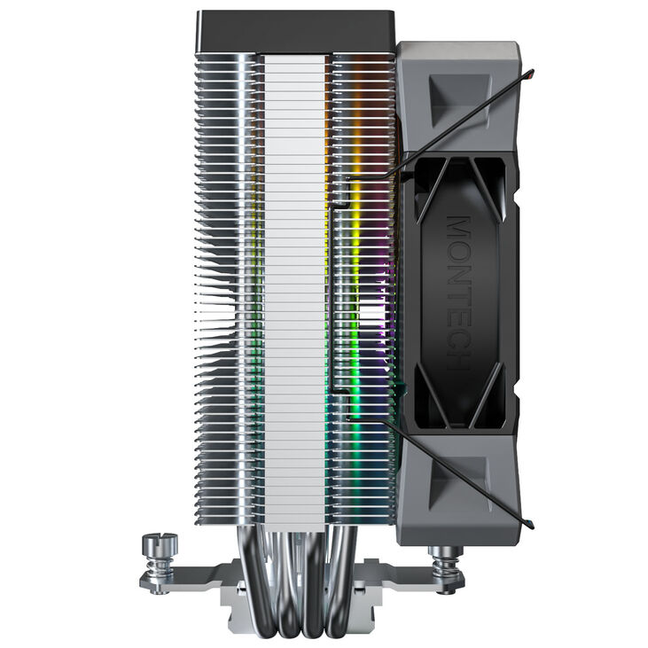 Montech NX400 Black CPU Cooler, ARGB - 120mm, black image number 3