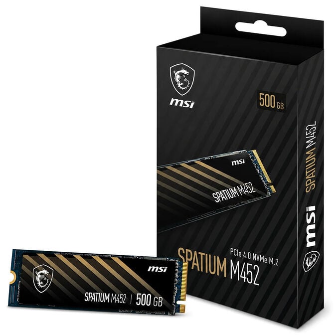 MSI SPATIUM M452 SSD, PCIe 4.0 M.2 Typ 2280 - 500 GB image number 0