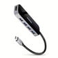 AXAGON HMC-6H4A USB Hub, 4x USB-A + HDMI, USB-C 3.2 Gen 1, PD 100W - 20 cm USB-C cable