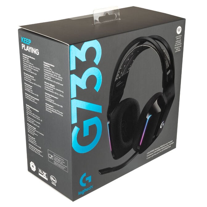 Logitech G733 LIGHTSPEED RGB Gaming Headset - Black image number 9