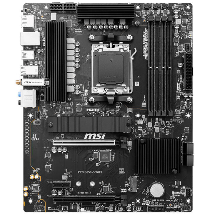 MSI Pro B650-S WiFi,  Sockel AM5, AMD B650, ATX - DDR5 image number 2